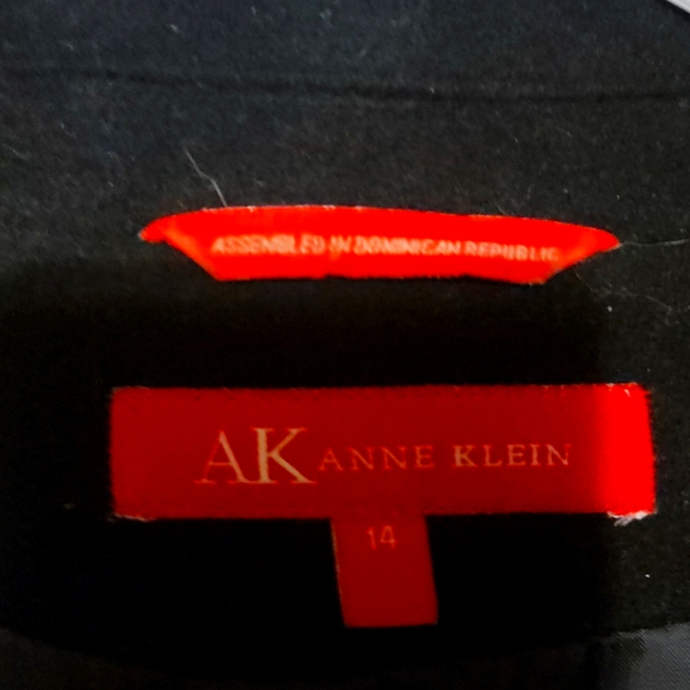 Anne Klein long black coat